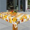 laro Tischdecke Wachstuch-Tischdecken Abwaschbar Maya Sommerblume – gelb rechteckig Bild 2