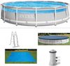 Intex Framepool Clearview Prism Frame Pool, ØxH: 422x107 cm, massive Konstruktion aus pulverbeschichtetem Stahl Bild 4