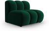 Micadoni Armloses Modul Lupine Samtstoff Salvador Flaschengrün Bild 2