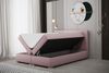 Boxspringbett Schlafzimmerbett MATRO 180x220cm in Stoff Soro Orange Bild 2