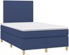 vidaXL Boxspringbett mit Matratze Blau 120x190 cm Stoff 3269922 Bild 2