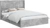vidaXL Bettgestell mit Stauraum und Kopfteil Betongrau 150 x 200 cm 3414016 Bild 2