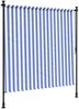 vidaXL Außenrollo Blau und Weiß 150x270 cm Stoff und Stahl 368766 Bild 5
