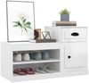 vidaXL Schuhschrank Hochglanz-Weiß 100x42x60 cm Holzwerkstoff 816418 Bild 4