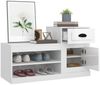 vidaXL Schuhschrank Hochglanz-Weiß 100x42x60 cm Holzwerkstoff 816418 Bild 5