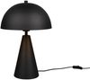Große LED Tischleuchte in Pilzform aus Metall Schwarz, Höhe 43cm Bild 2