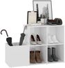 vidaXL Flur-Schuhschrank Hochglanz-Weiß 105x35,5x70 cm Holzwerkstoff 808257 Bild 4