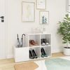 vidaXL Flur-Schuhschrank Hochglanz-Weiß 105x35,5x70 cm Holzwerkstoff 808257 Bild 3