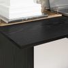 vidaXL Schreibtisch mit Speicher Schwarz Eichen-Optik 100 x 50 x 76 cm 875250 Bild 4