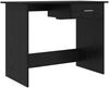vidaXL Schreibtisch mit Speicher Schwarz Eichen-Optik 100 x 50 x 76 cm 875250 Bild 2