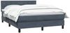vidaXL Boxspringbett mit Matratze Dunkelgrau 160x210 cm Samt 3316216 Bild 3