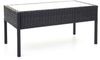 Poly-Rattan Garnitur HWC-F56, Balkon-/Garten-/Lounge-Set Sitzgruppe ~ schwarz, Kissen dunkelgrau Bild 5