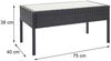 Poly-Rattan Garnitur HWC-F56, Balkon-/Garten-/Lounge-Set Sitzgruppe ~ schwarz, Kissen dunkelgrau Bild 4