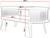 Couchtisch Rajkon Oval Gold (Farbe: Gold / Bianco Marmor) Bild 3