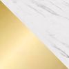 Couchtisch Rajkon Oval Gold (Farbe: Gold / Bianco Marmor) Bild 4