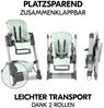 Hauck Hochstuhl Grow Up - Mint, Babystuhl mit Liegefunktion, Tisch, Rollen klappbar & höhenverstellbar Bild 4