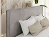 Design Polsterbett LUMARO CLASSIC 140 x 200 cm mit Lattenrost & 12cm hohen Füßen, Doppelbett mit Kopfteil, Konfigurierbar, Pocket Matratze - Hellgrau Velvet - VIRE LUX Bild 3