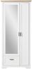 Garderobenschrank >Jasmin< in Pinie-Hell aus Metall - 93x204x41cm (BxHxT) Bild 4
