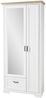 Garderobenschrank >Jasmin< in Pinie-Hell aus Metall - 93x204x41cm (BxHxT) Bild 2