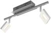 casa NOVA LED Deckenstrahler REAL, 2-flammig, B 36 cm, Aluminium, Dimmfunktion, LED fest integriert, Warmweiß Bild 1