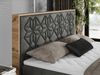 Boxspringbett mit Kopfteil und Topper, Polsterbett - NESSI - 140 x 200 cm - Dunkelgrau Velvet - H3 - Topper T25 Bild 3