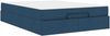 vidaXL Bettgestell mit Matratze 2 pcs Blau Stoff 3399493 Bild 5