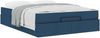 vidaXL Bettgestell mit Matratze 2 pcs Blau Stoff 3399493 Bild 3