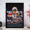 Poster Formel 1 Max Verstappen Rennfahrer Helm Rennwagen Red Bull · Deko Print ohne Rahmen - E / 30x40 cm Bild 3