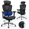 FLEXISPOT Drehstuhl Ergonomischer Bürostuhl, Arbeitsstuhl mit Dual-Wing Lendenstütze (3D-Kopfstütze & 3D-Armlehnen & Verstellbarer Sitztiefe), 3-Stufen Neigung & höhenverstellbare Rückenlehne Bild 4