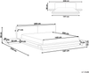 Bett mit Lattenrost ZEN 160 x 200 cm Kunstleder Heller Holzfarbton Bild 2