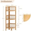 Dripex Standregal Badezimmerregal Bücherregal Eckregale für Küchen Bild 3