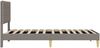vidaXL Bettrahmen mit Kopfteil Taupe 90 x 200 cm Stoff 42027562 Bild 5
