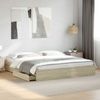 Doppelbett, Bettgestell Modernen mit Schubladen Sonoma-Eiche 180x200cm Holzwerkstoff d1640e Bild 2
