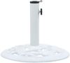 vidaXL Sonnenschirmständer Weiß 9 kg 40 cm Gusseisen 47864 Bild 2