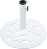 vidaXL Sonnenschirmständer Weiß 9 kg 40 cm Gusseisen 47864 Bild 4