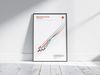 Poster Formel 1 Überholmanöver Linien Kurve Windschatten Rennstrecke Rennfahrer Rennwagen · Deko Print ohne Rahmen - B Leclerc / 60x90 cm Bild 2