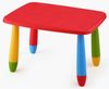 Aranaz Kindertisch, rechteckig, rot, multifunktional, modernes Design, 72,5 x 57 x 47 cm, aus Kunststoff, robust, für Garten oder Terrasse Bild 1