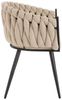 HOME DELUXE Esszimmerstuhl gewebt AYLA - 6er Set Beige Bild 5