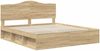 vidaXL Bettrahmen Sonoma 200 x 200 cm Massives Kiefernholz 3413265 Bild 4