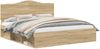 vidaXL Bettrahmen Sonoma 200 x 200 cm Massives Kiefernholz 3413265 Bild 2