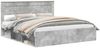 vidaXL Bettrahmen mit Kopfteil Beton 180 x 200 cm Massives Kiefernholz 3409730 Bild 2
