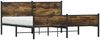 vidaXL Metallbett ohne Matratze Räuchereiche 160x200 cm 3301386 Bild 3
