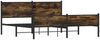 vidaXL Metallbett ohne Matratze Räuchereiche 160x200 cm 3301386 Bild 4