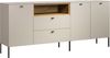 Places of Style Sideboard San Pedro (1 St), Anrichte mit Griffen und Füßen aus Metall - (B/T/H) 197/42/85 cm Bild 4