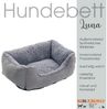 Hundebett Hundekissen Hundekorb 75x60x19 cm Haustierbett Hundesofa Hellgrau Bild 2