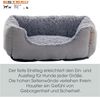 Hundebett Hundekissen Hundekorb 75x60x19 cm Haustierbett Hundesofa Hellgrau Bild 4