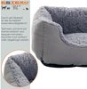 Hundebett Hundekissen Hundekorb 75x60x19 cm Haustierbett Hundesofa Hellgrau Bild 3