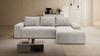 Ecksofa Amalfi, L-Sofa, Eckcouch L-Form , Sofa Rechts, Sofa Breitcord-Stoff, 290 x 56 x 188 cm, Beige Bild 3