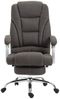 Bürostuhl MIAMI Stoff - 118x68x64, Dunkelgrau Stoff Metall in Chromoptik Gestell ergonomische Bürostühle Homeoffice Stuhl mit Rollen Bild 4