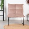 Bronx71 Samt Sessel Malaga modern rosa Bild 3